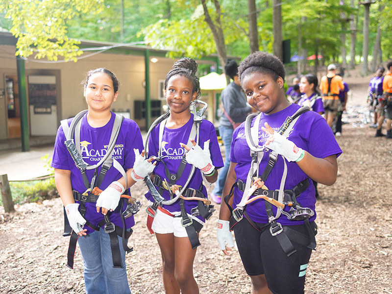 The Academy Charter School Wyandanch 6th Graders Take on Adventure Park!